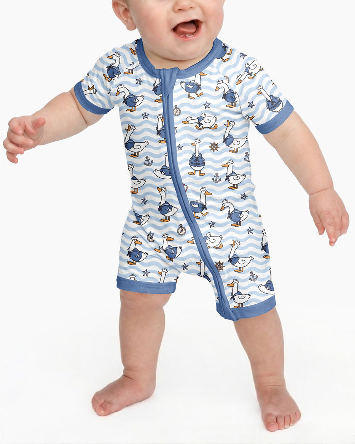 Silly Goose Sailor Bamboo Shorty Zippy