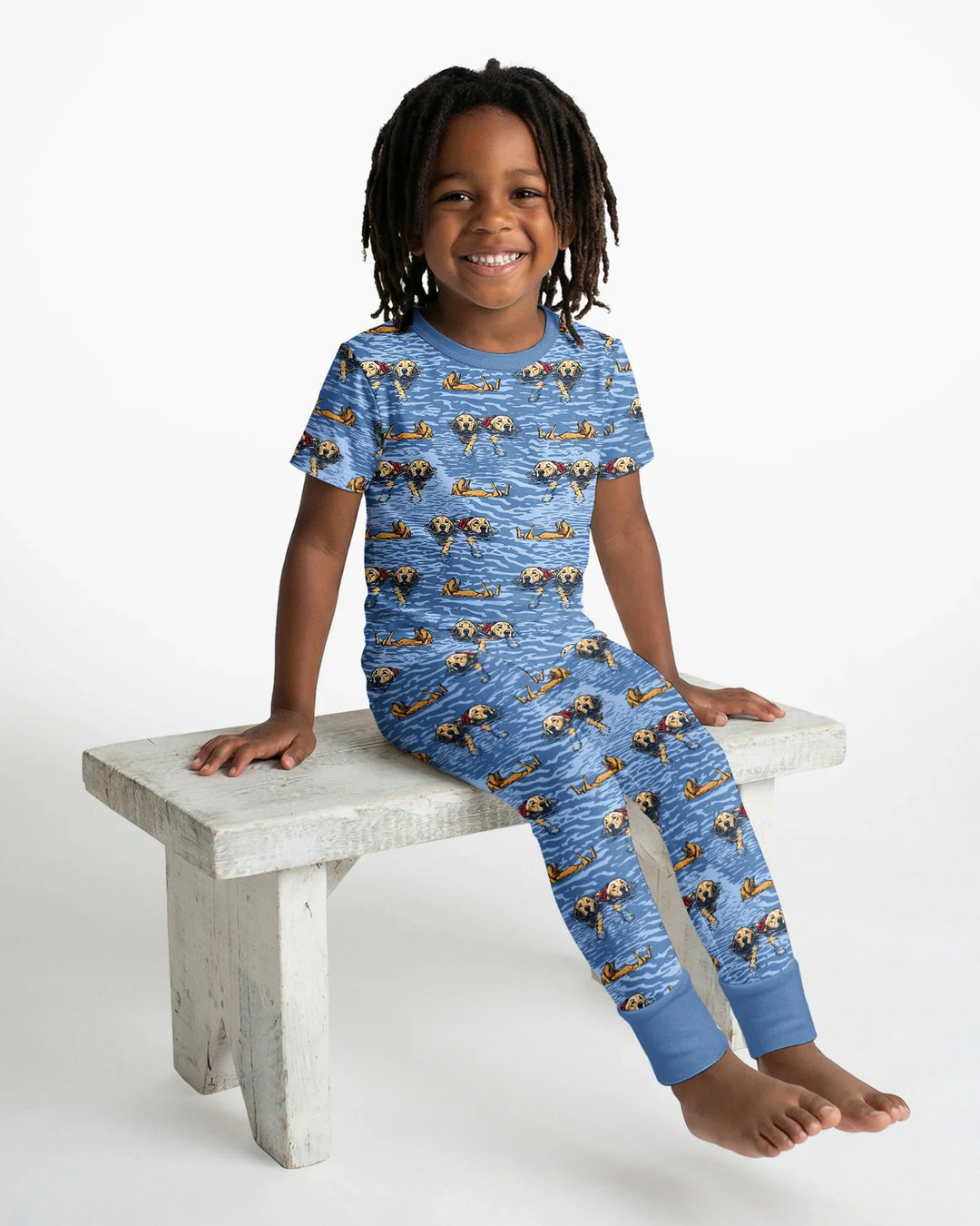 It's Lake Time Bamboo Two Piece Short Sleeve Pajama Set