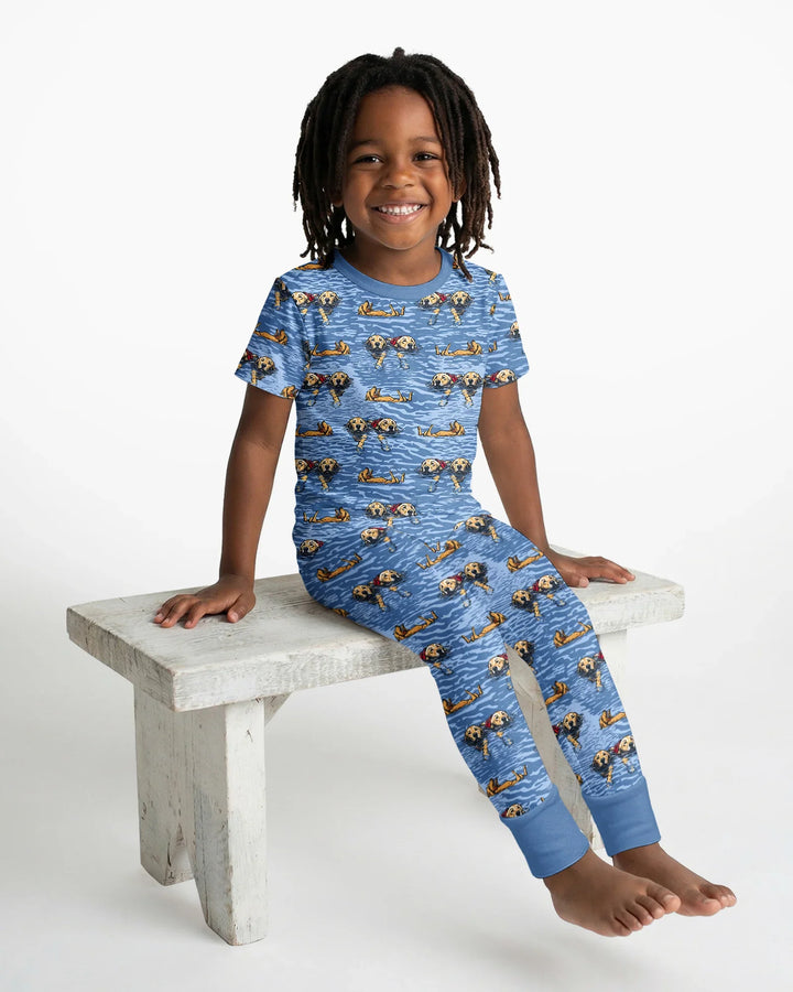 It's Lake Time Bamboo Two Piece Short Sleeve Pajama Set
