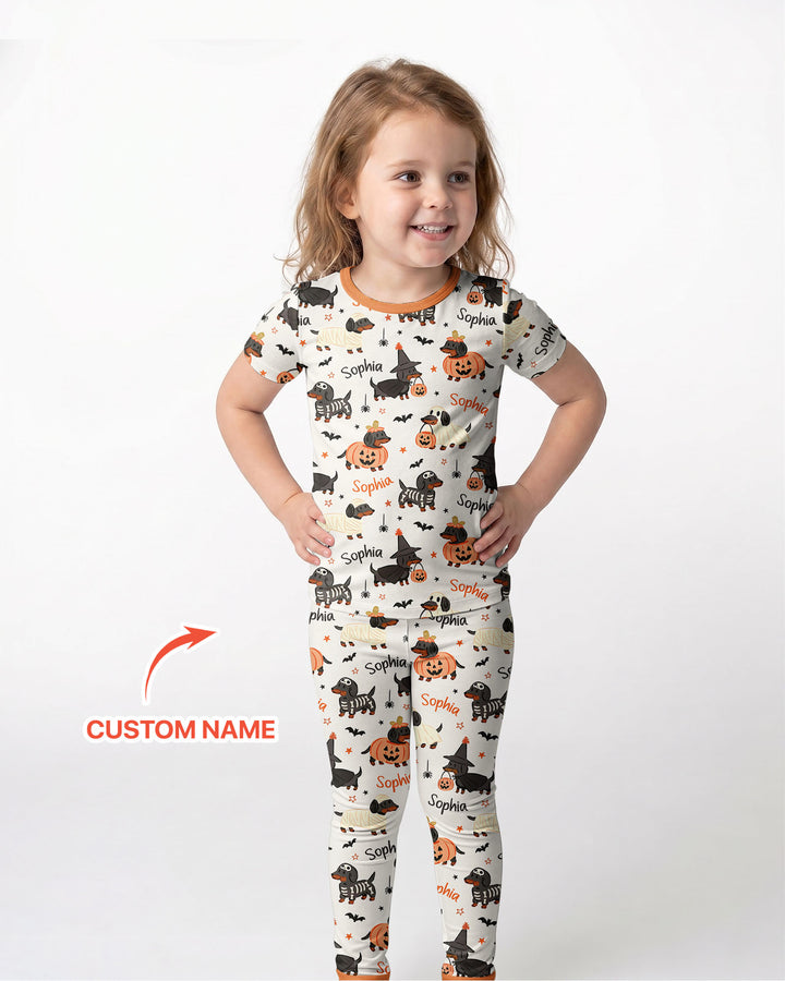 CUSTOM Template Bamboo Two Piece Short Sleeve Pyjamas Set