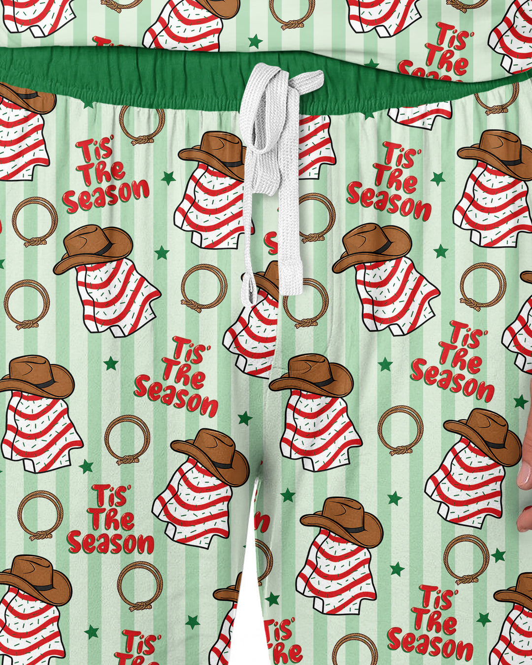 Western Christmas Tis the Season Bamboo Men's Pajama Set