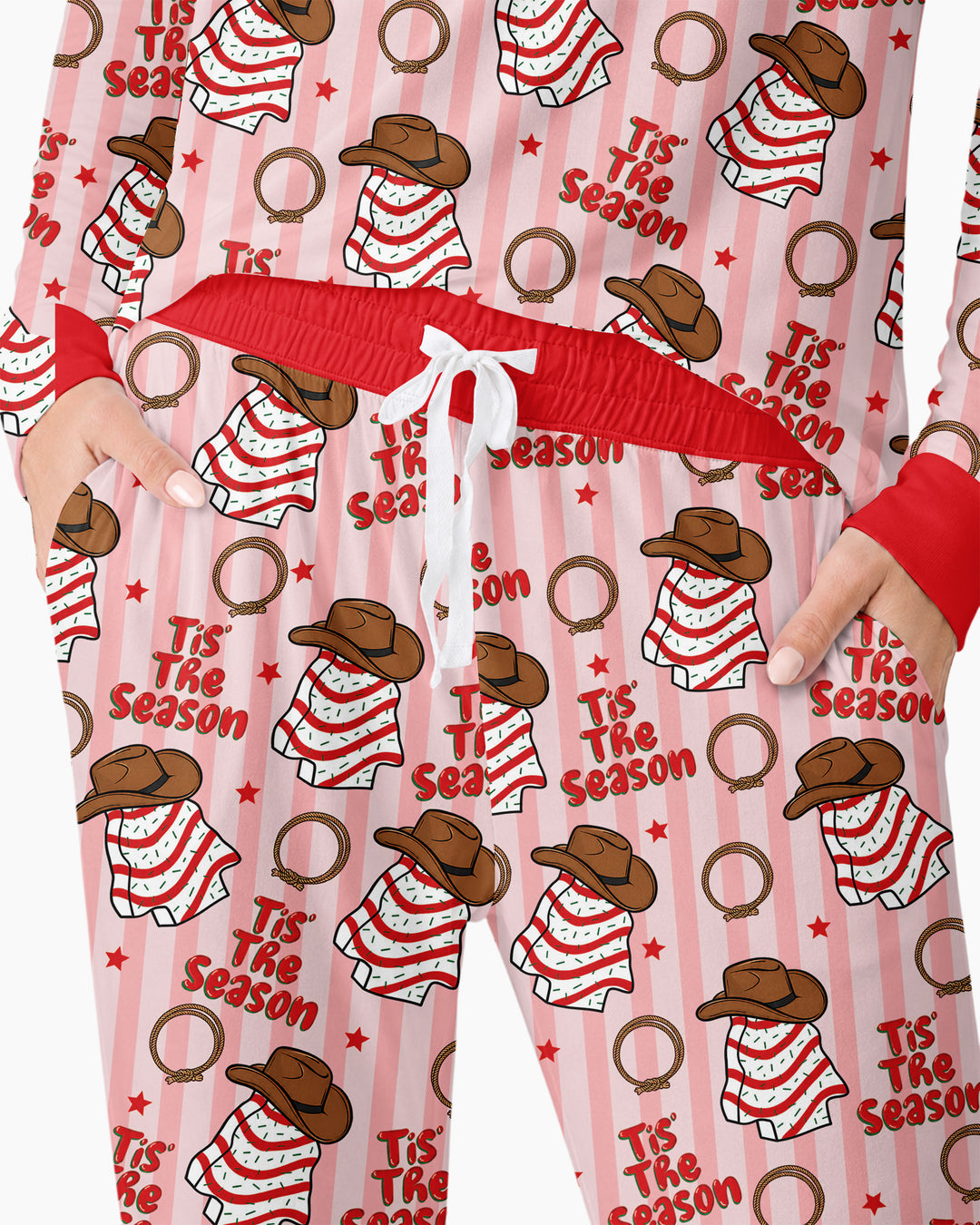Western Christmas Tis the Season Bamboo Women Pajama Set