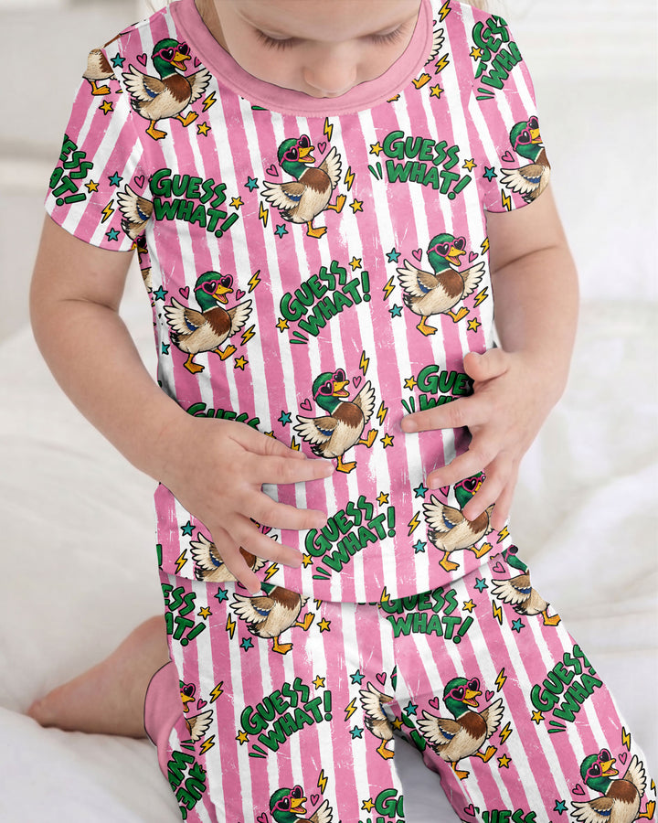 Guess What Mallard Butt Bamboo Two Piece Short Sleeve Pajama Set