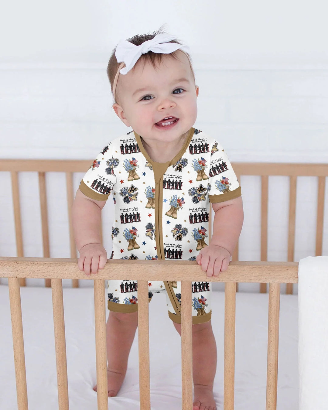 Honor the Brave Family Matching Bamboo Shorty Zippy