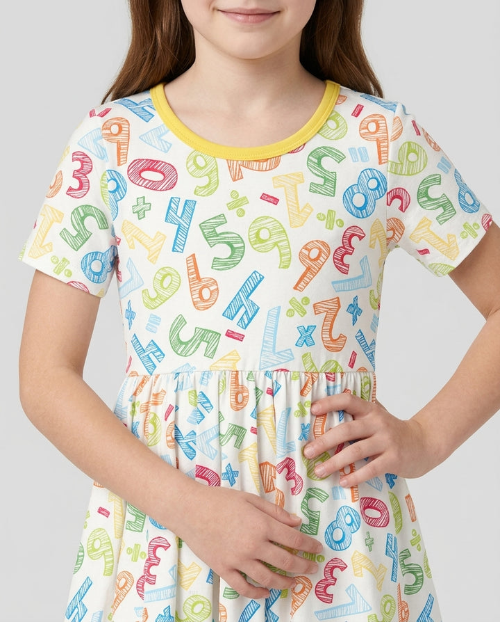 Math Doodles Bamboo Twirl Dress