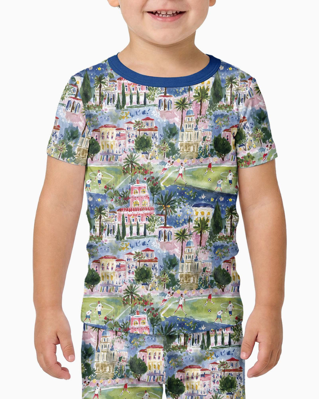 Soccer Tour 2026 Bamboo Two Piece Short Sleeve Pajama Set