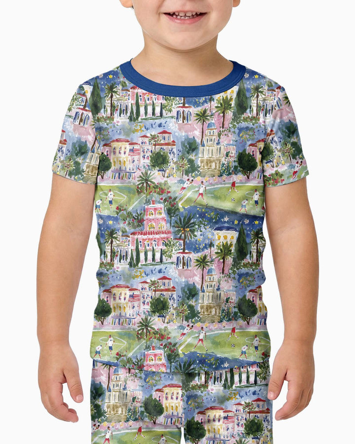 Soccer Tour 2026 Bamboo Two Piece Short Sleeve Pajama Set