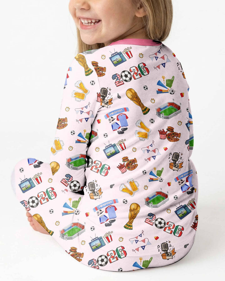 Dreaming of The Cup Bamboo Two Piece Long Sleeve Pajama Set