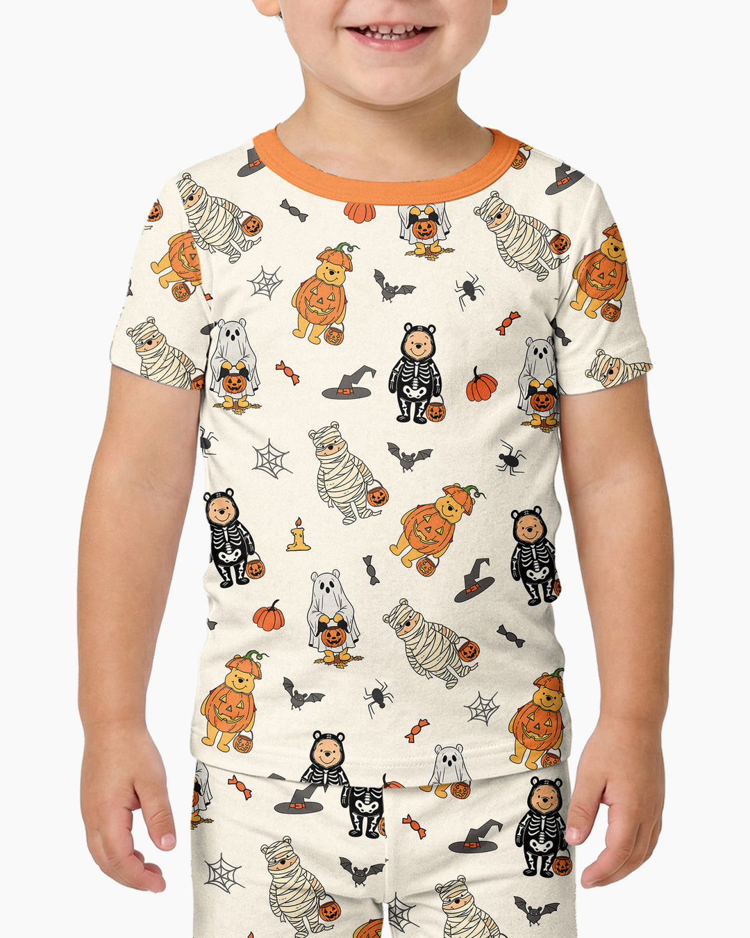 Retro Trick Or Treat Bamboo Two Piece Short Sleeve Pajama Set