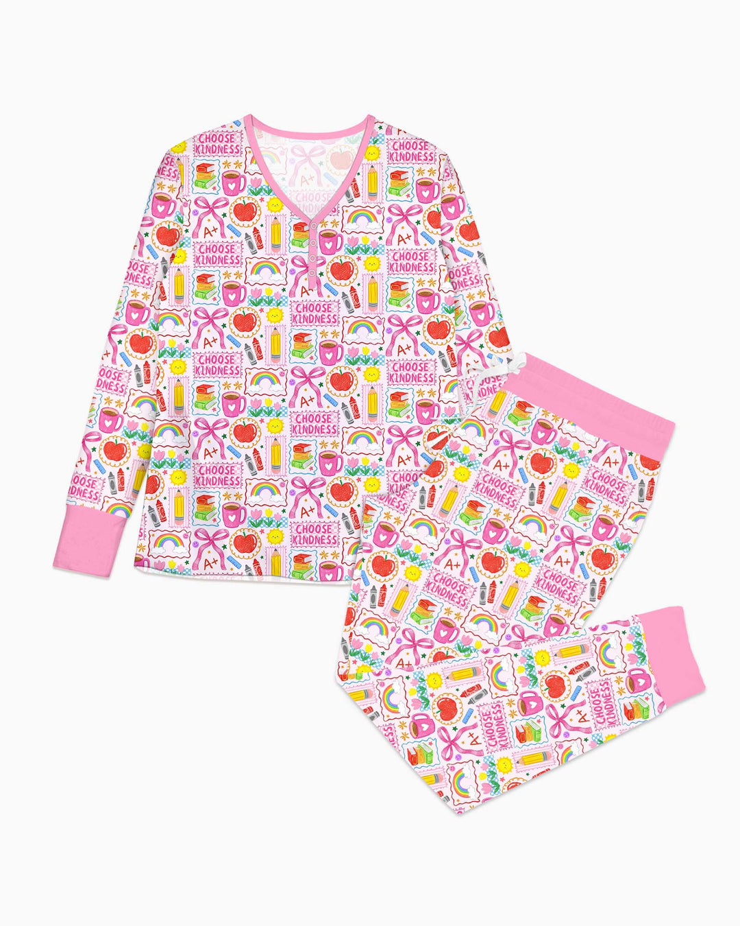 Kindness School Girl Bamboo Women Pajama Set