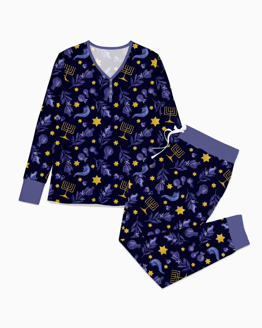 Rosh Hashanah Night Family Matching Bamboo Women Pajama Set