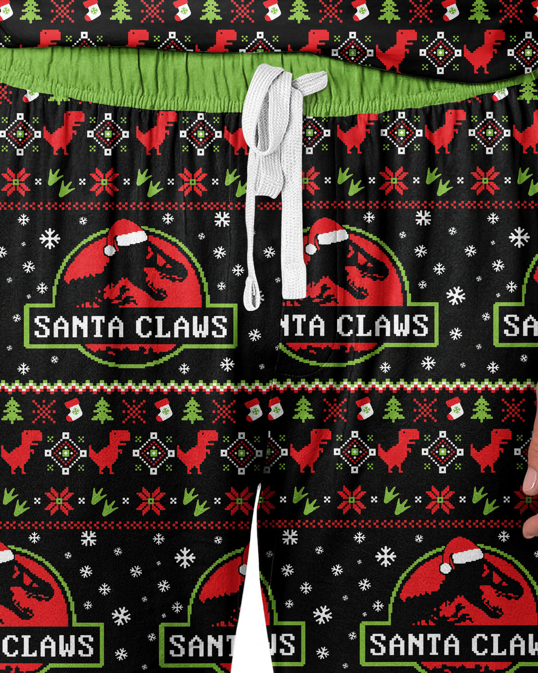 Santa Claws Christmas Bamboo Men's Pajama Set