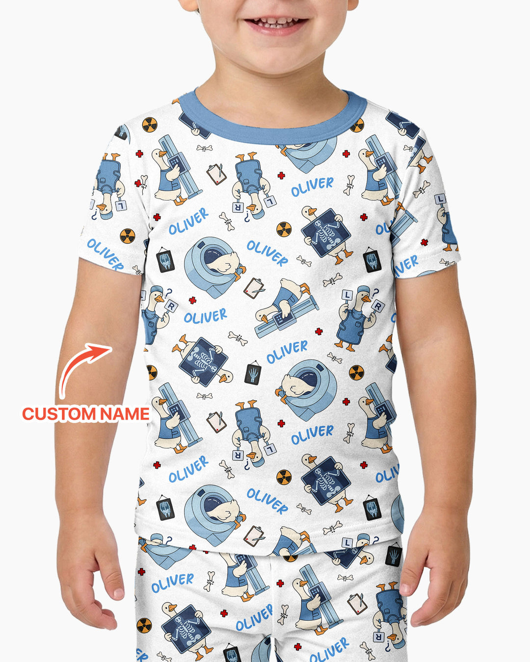 Rad Tech Goose Bamboo Two Piece Short Sleeve Pajama Set