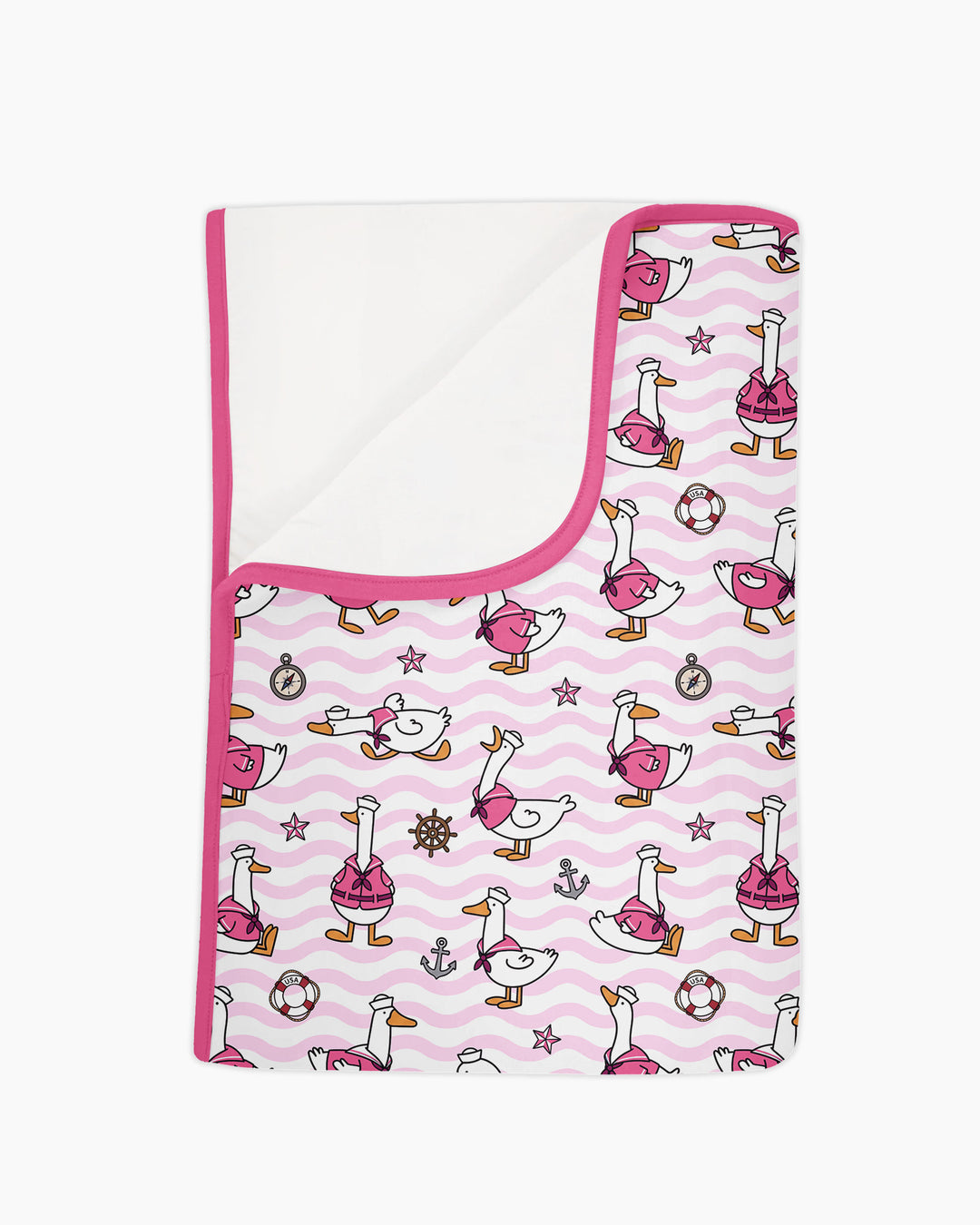 Silly Goose Sailor Bamboo Blanket