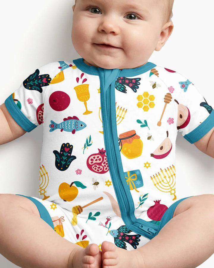 Shanah Tovah Party Bamboo Shorty Zippy