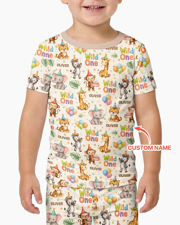 CUSTOM Template Bamboo Two Piece Short Sleeve Pyjamas Set