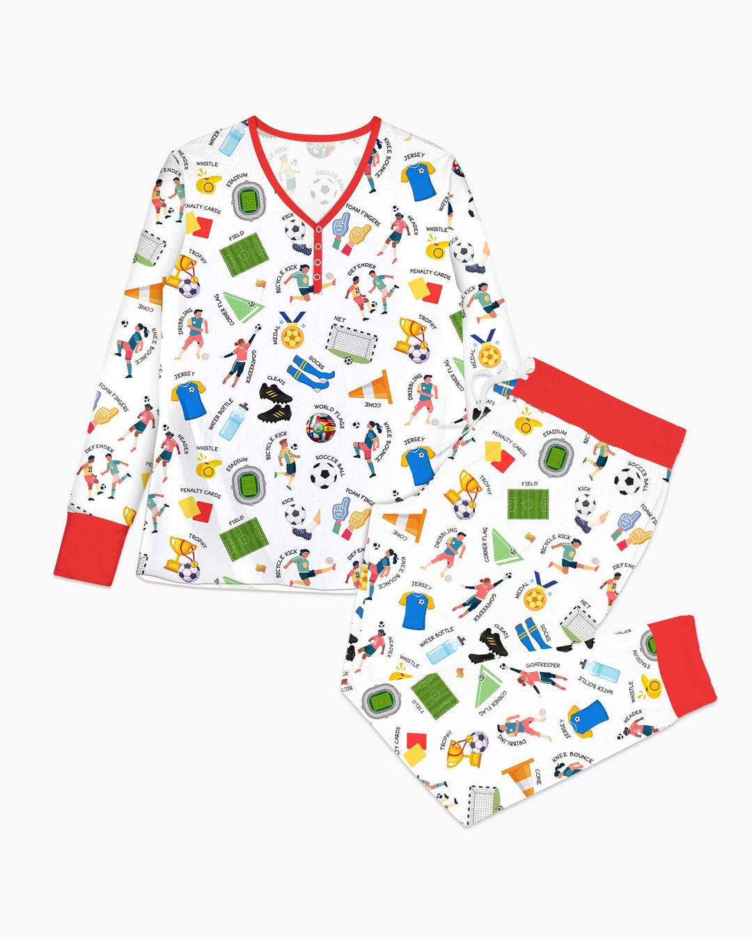 Soccer Fever All About The Game Bamboo Women Pajama Set