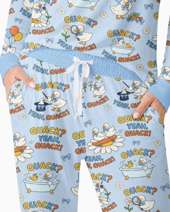 Yeah Quack Show Bamboo Women Pajama Set
