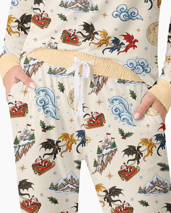 Fourth Wing Christmas Bamboo Women Pajama Set