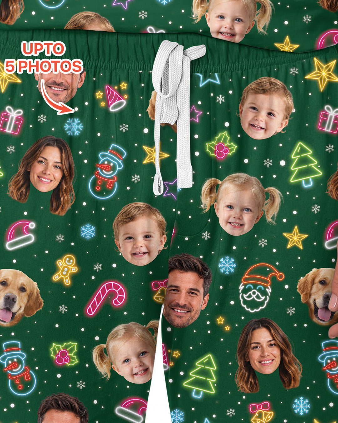 Christmas Faces Bamboo Men's Pajama Set