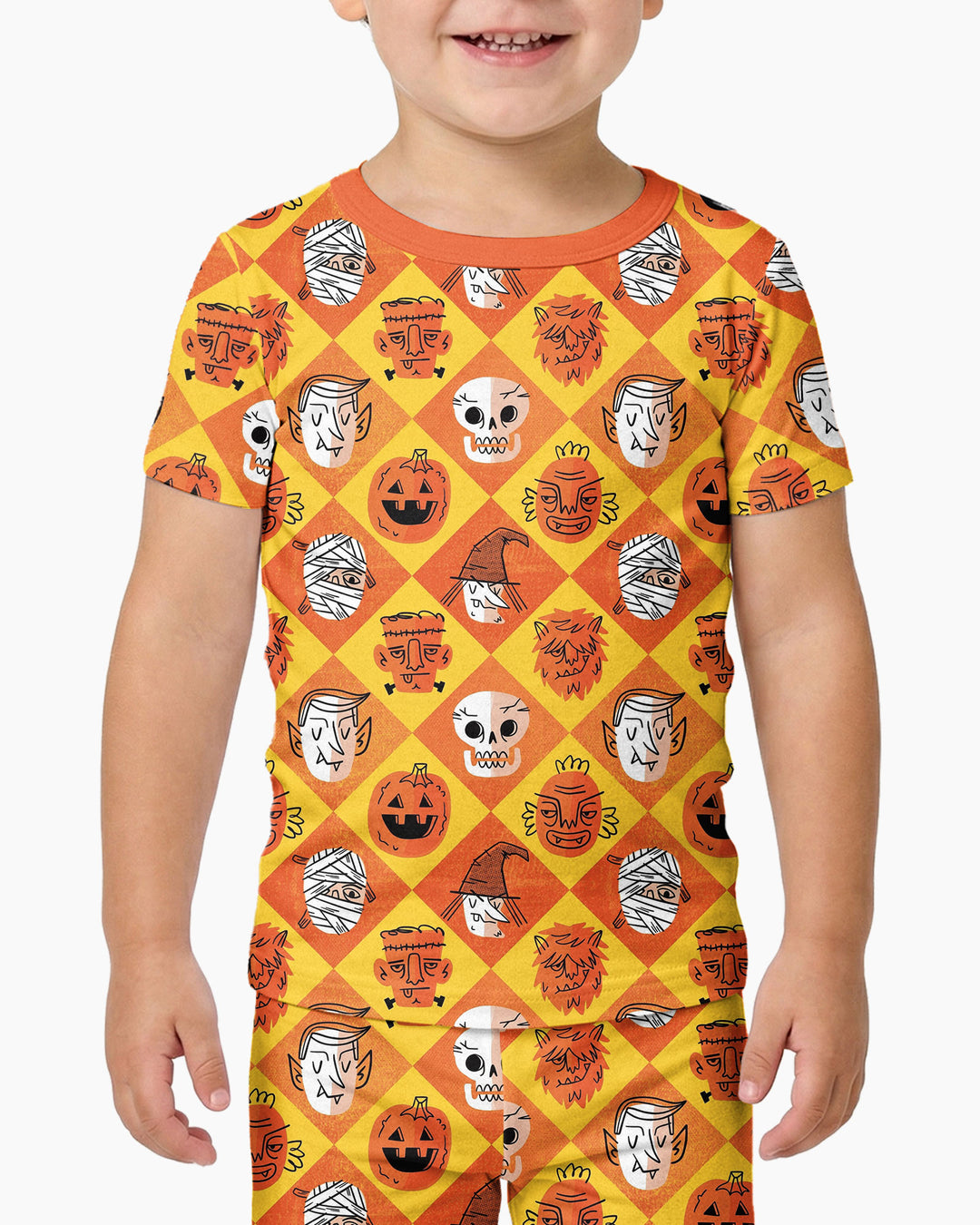 Monster Mix Bamboo Two Piece Short Sleeve Pajama Set