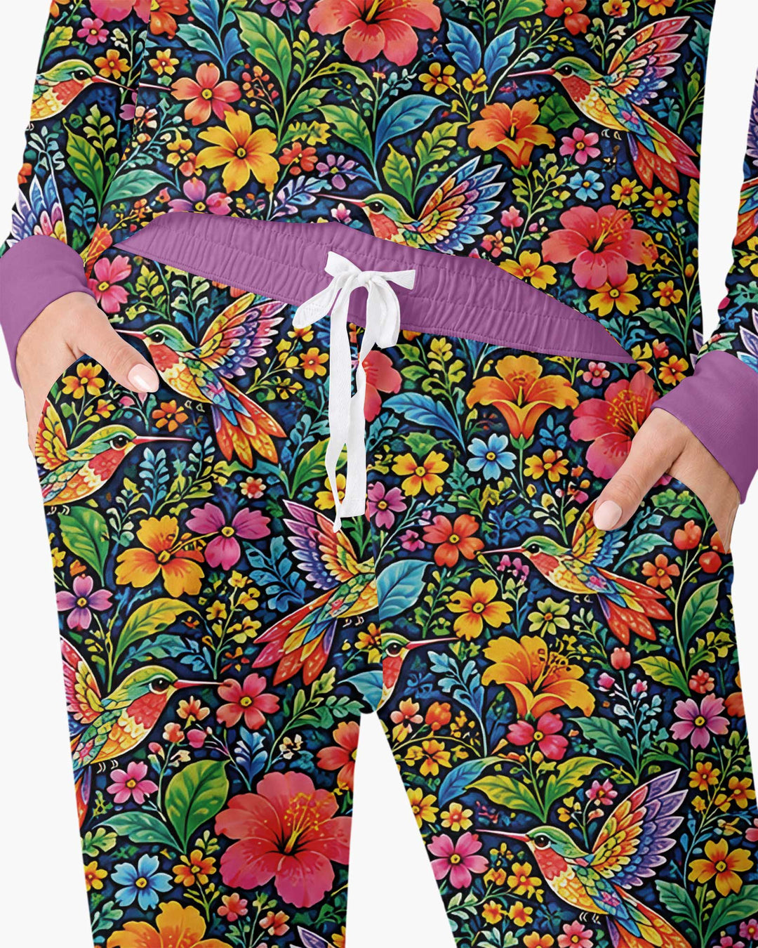 Hummingbird Paradise Bamboo Women Pajama Set