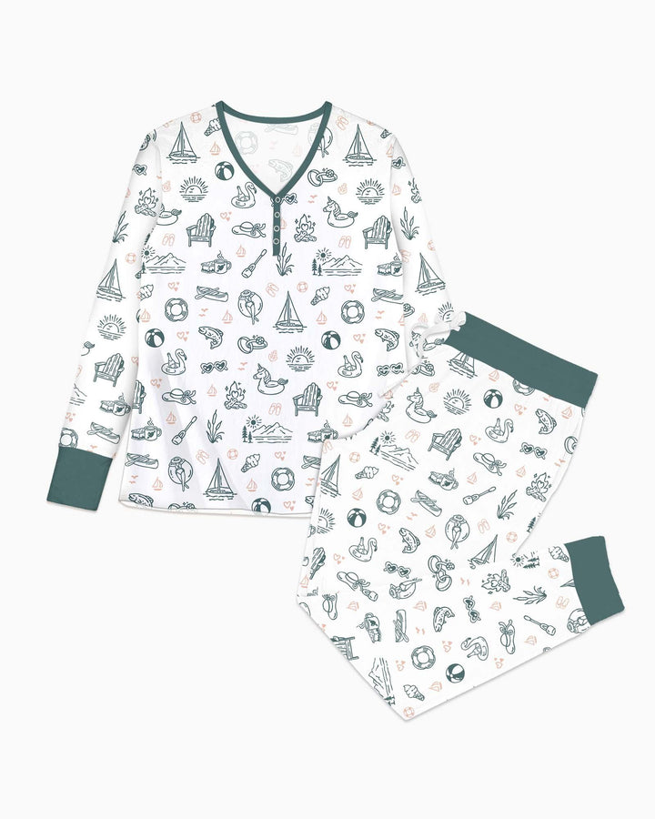 Lake Vibe Bamboo Women Pajama Set