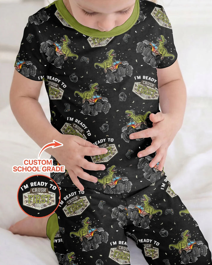 I'm Ready to Crush Bamboo Two Piece Short Sleeve Pajama Set