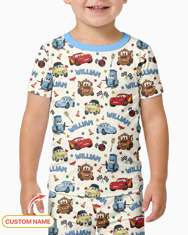 CUSTOM Template Bamboo Two Piece Short Sleeve Pyjamas Set