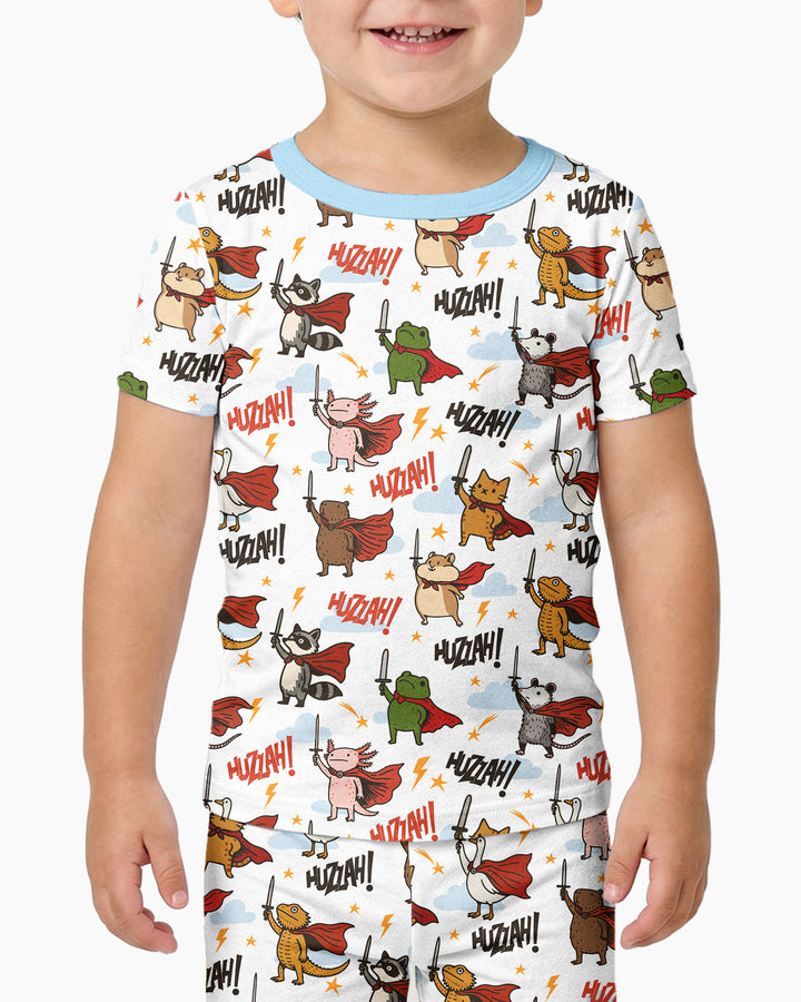 Huzzah! Huzzah! Bamboo Two Piece Short Sleeve Pajama Set