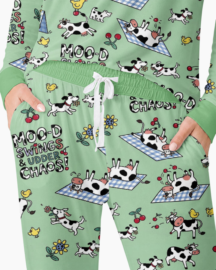 The Udderly Secret Journal Bamboo Women Pajama Set