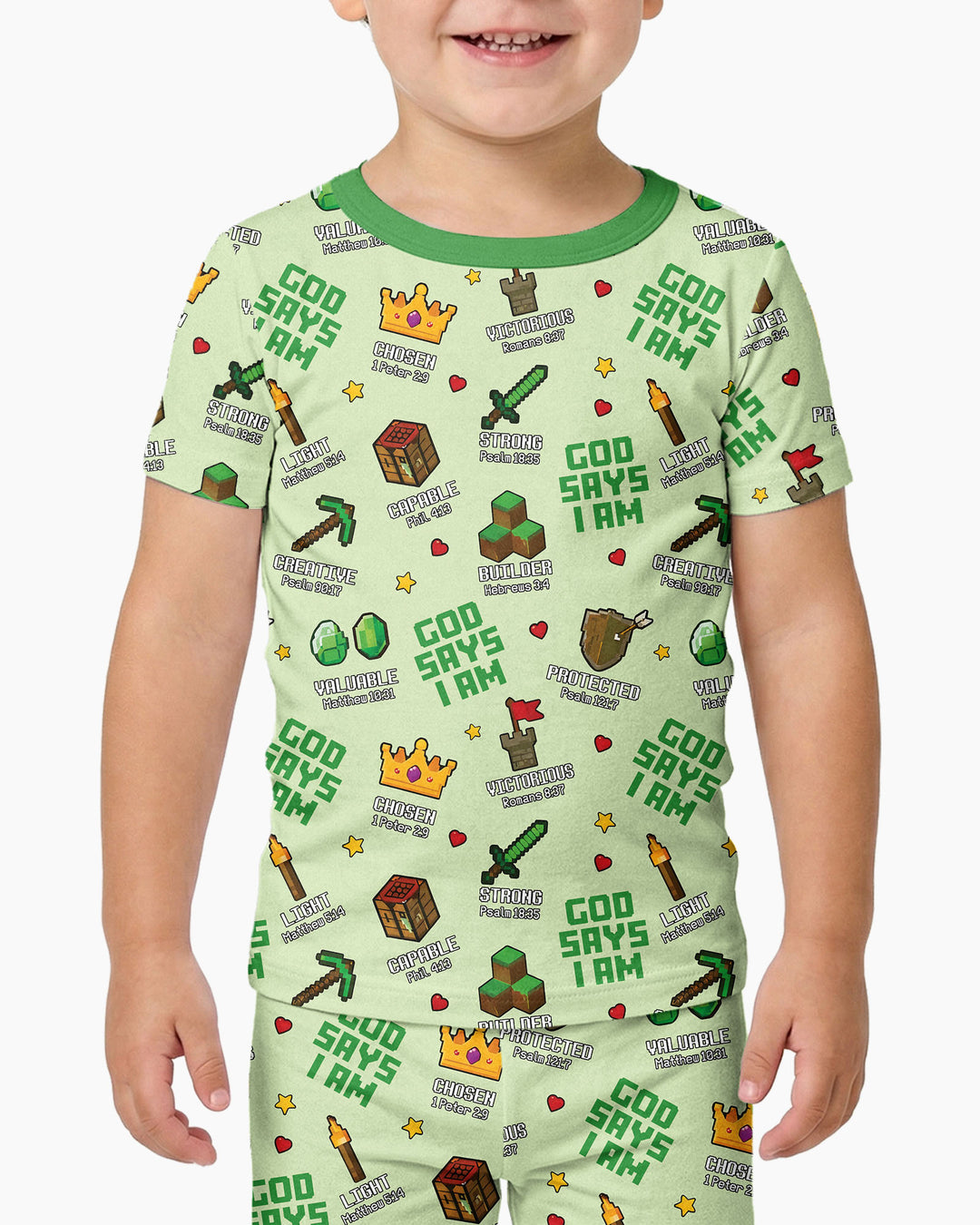 Template Bamboo Two Piece Short Sleeve Shorts Pyjamas Set