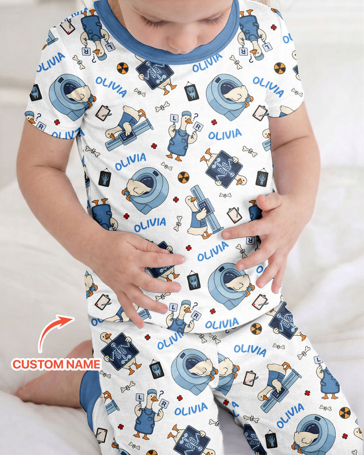 Rad Tech Goose Bamboo Two Piece Short Sleeve Pajama Set