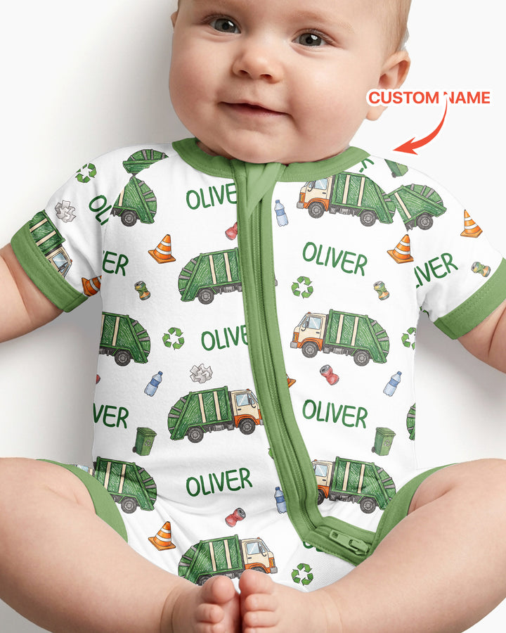 Custom Name Garbage Day Bamboo Shorty Zippy