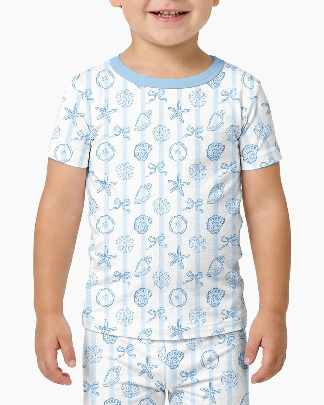 Coastal Keepsakes Family Matching Bamboo Two Piece Short Sleeve Pajama Set