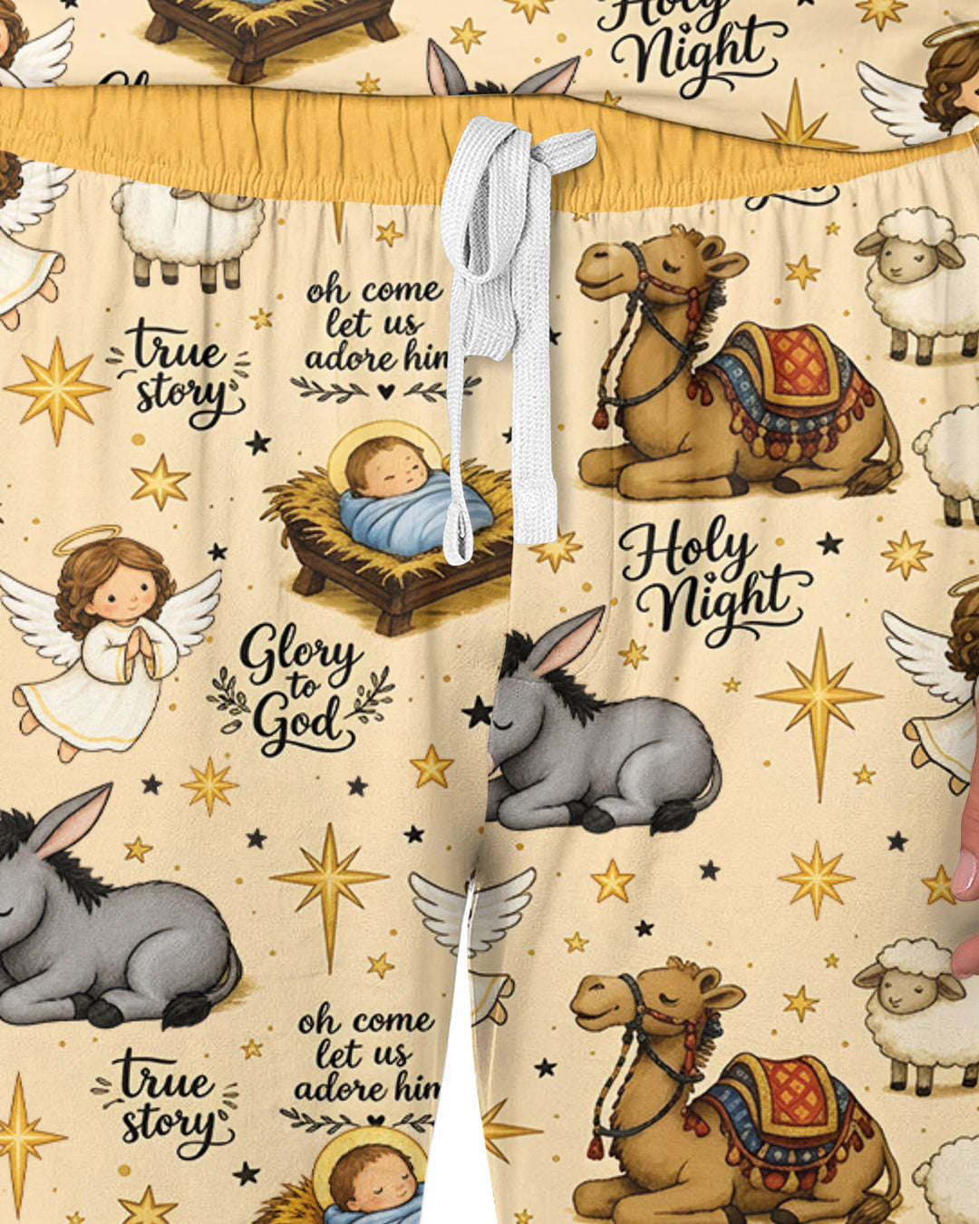 Nativity Christmas Holy Night Bamboo Men's Pajama Set