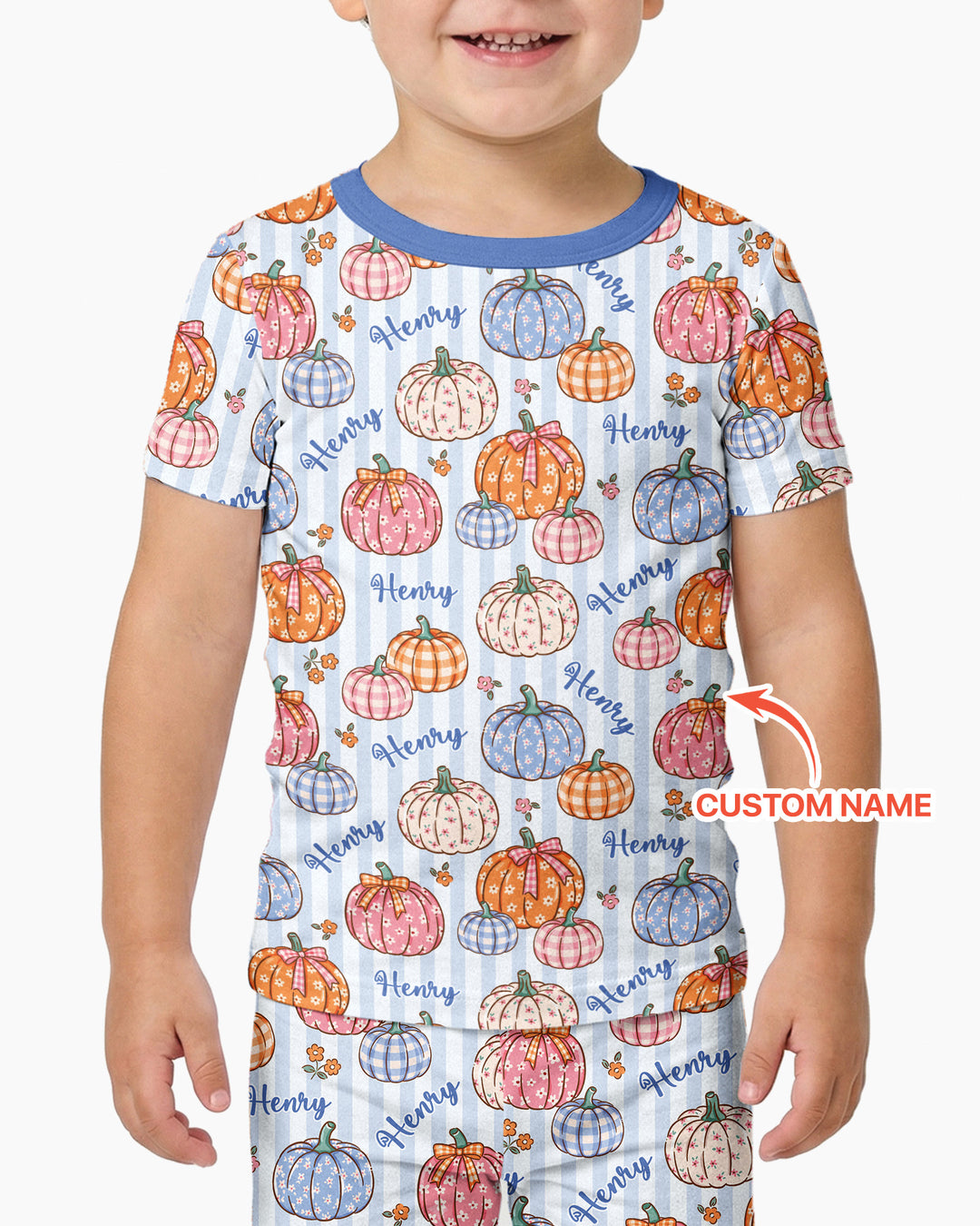 CUSTOM Template Bamboo Two Piece Short Sleeve Pyjamas Set