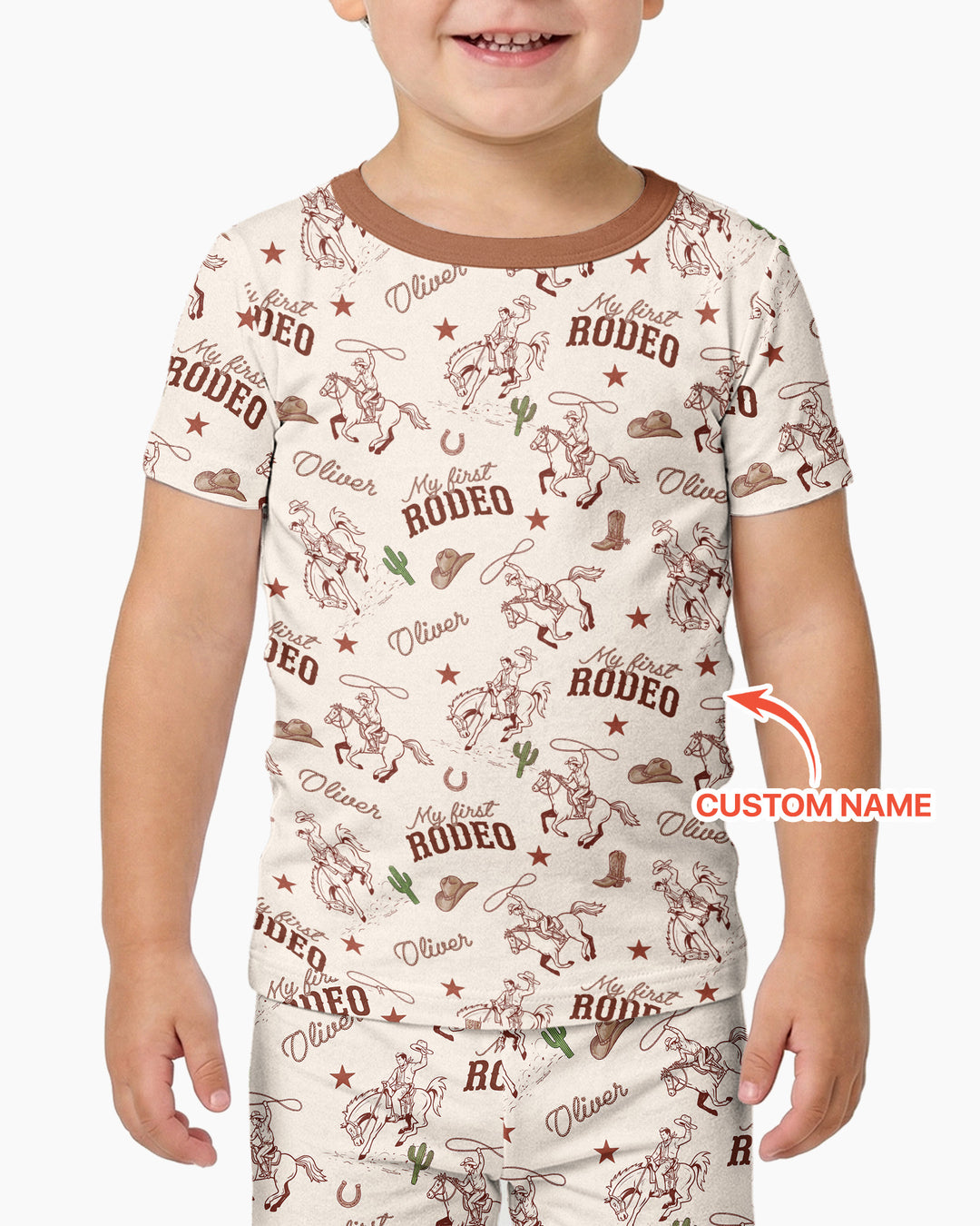 CUSTOM Template Bamboo Two Piece Short Sleeve Pyjamas Set