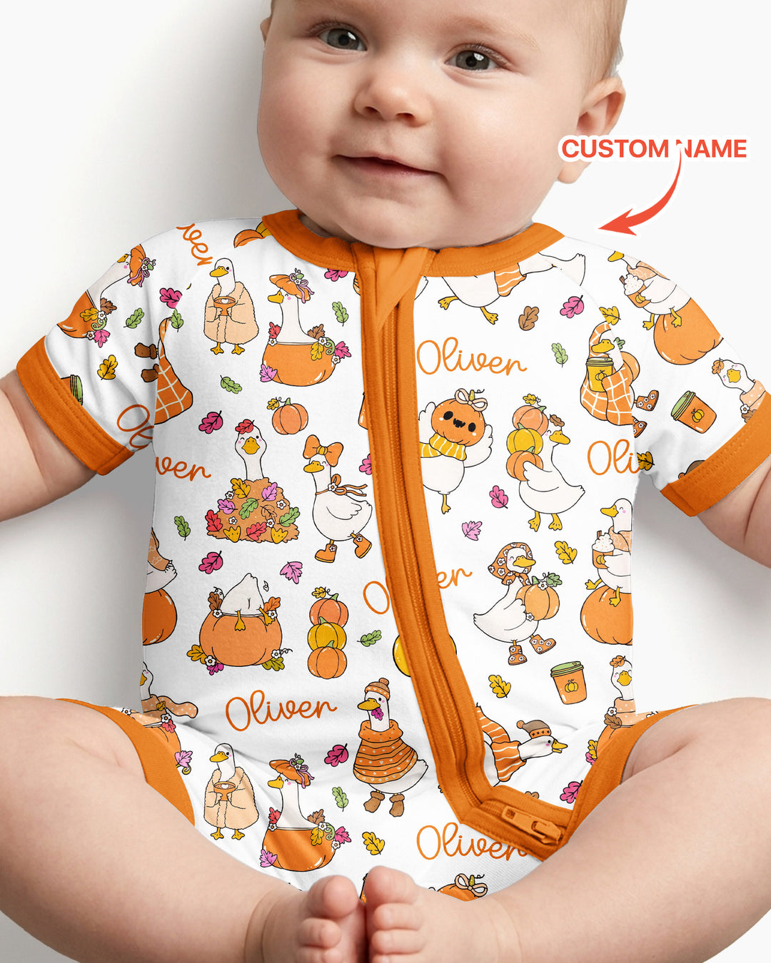Fall Silly Goose Bamboo Shorty Zippy