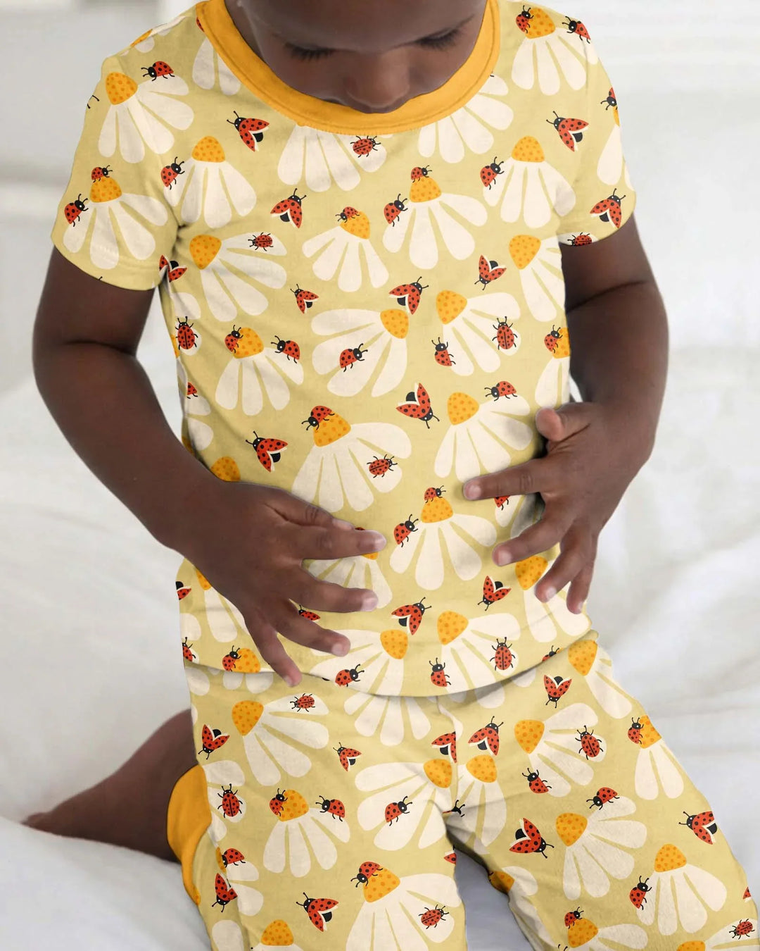 Lucky Little Bug Bamboo Two Piece Short Sleeve Pajama Set
