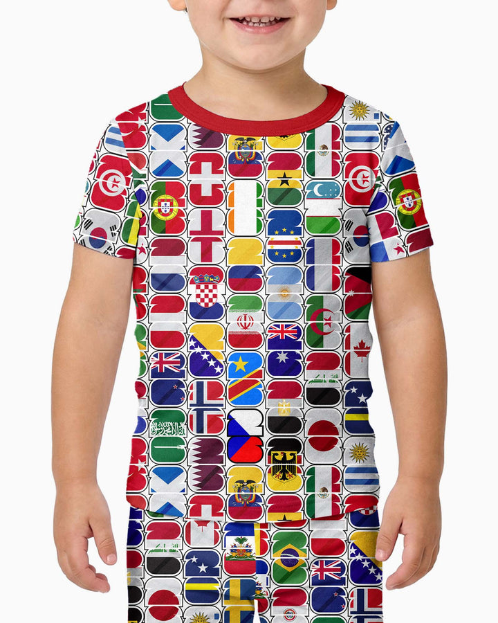 We Are 26 Family Matching Bamboo Two Piece Short Sleeve Pajama Set