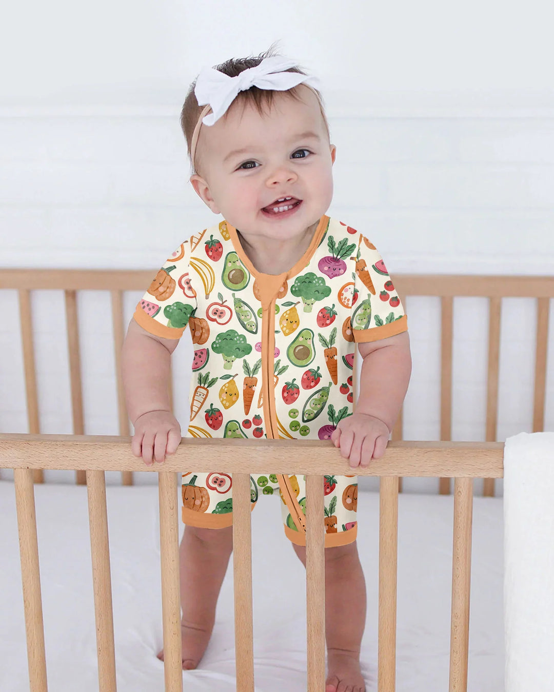 Veggie Friends Family Matching Bamboo Shorty Zippy