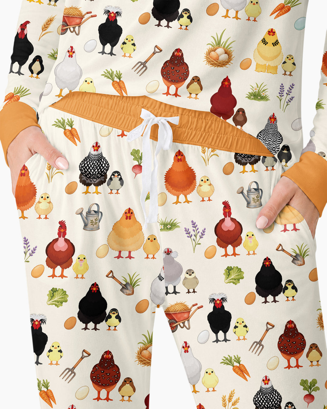 Chicks & Eggs Bamboo Women Pajama Set