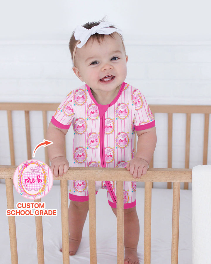 Custom Grade School Sweetie Bamboo Shorty Zippy