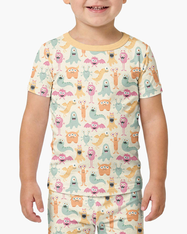 Monster Boo Bash Bamboo Two Piece Short Sleeve Pajama Set