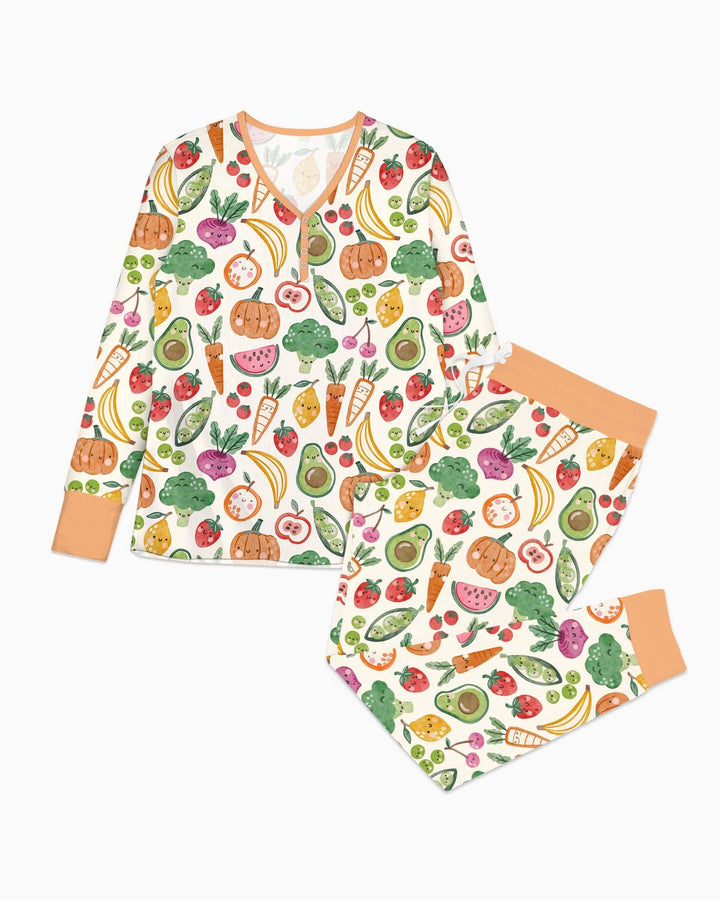 Veggie Friends Family Matching Bamboo Women Pajama Set