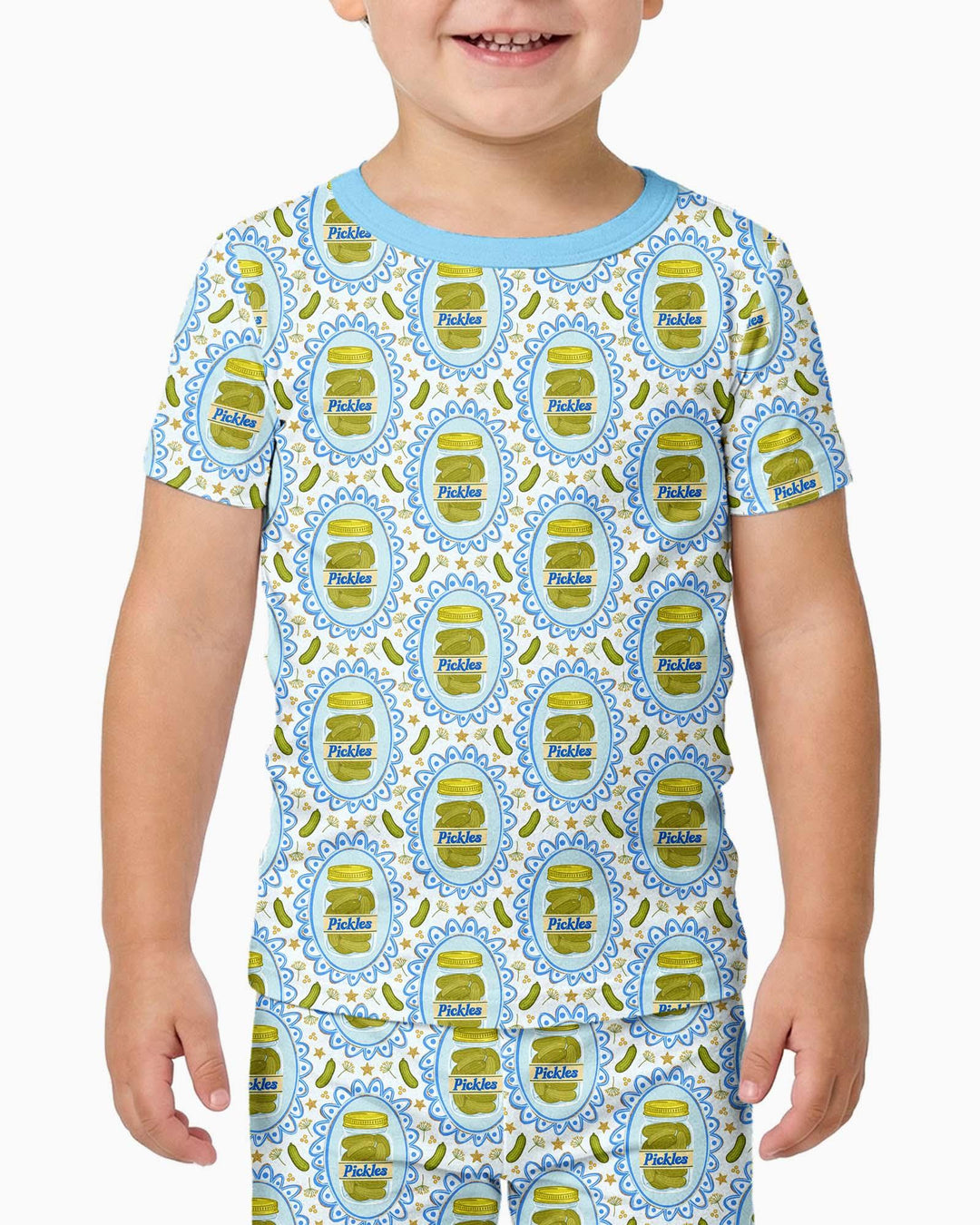 Pickle Coquette Bamboo Two Piece Short Sleeve Pajama Set