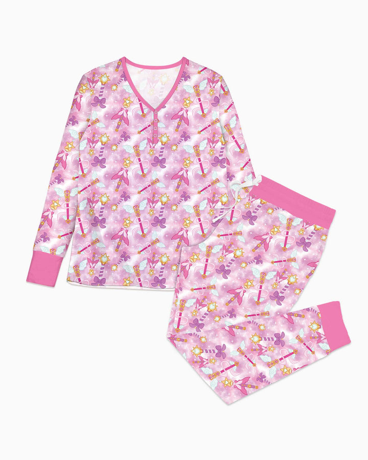 Kawaii Magical Girl Wand Bamboo Women Pajama Set