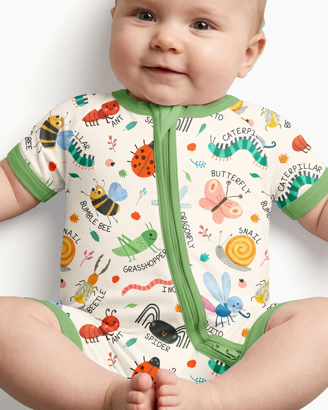 Bug Field Guide Bamboo Shorty Zippy