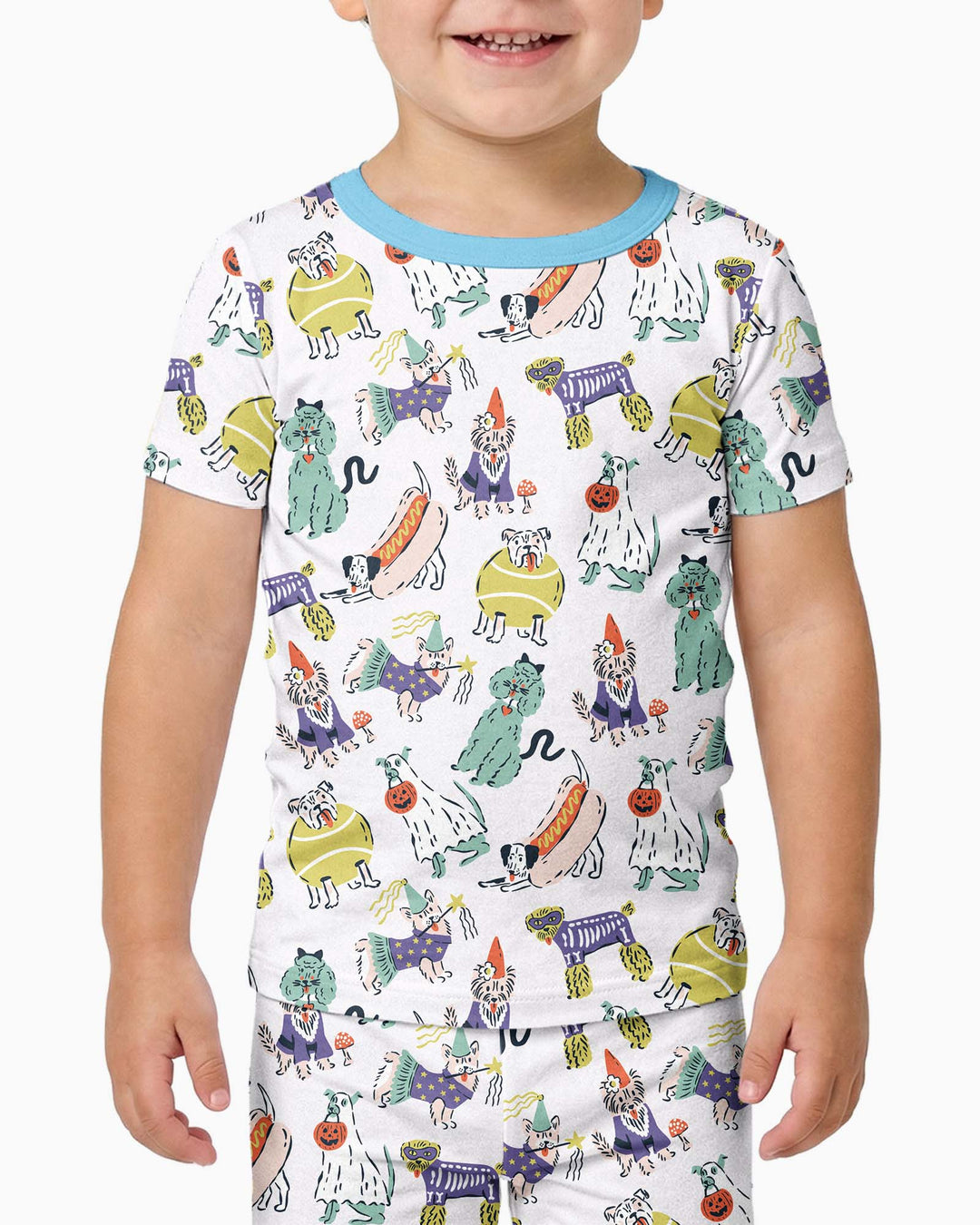 Bark-O-Ween Bamboo Two Piece Short Sleeve Pajama Set